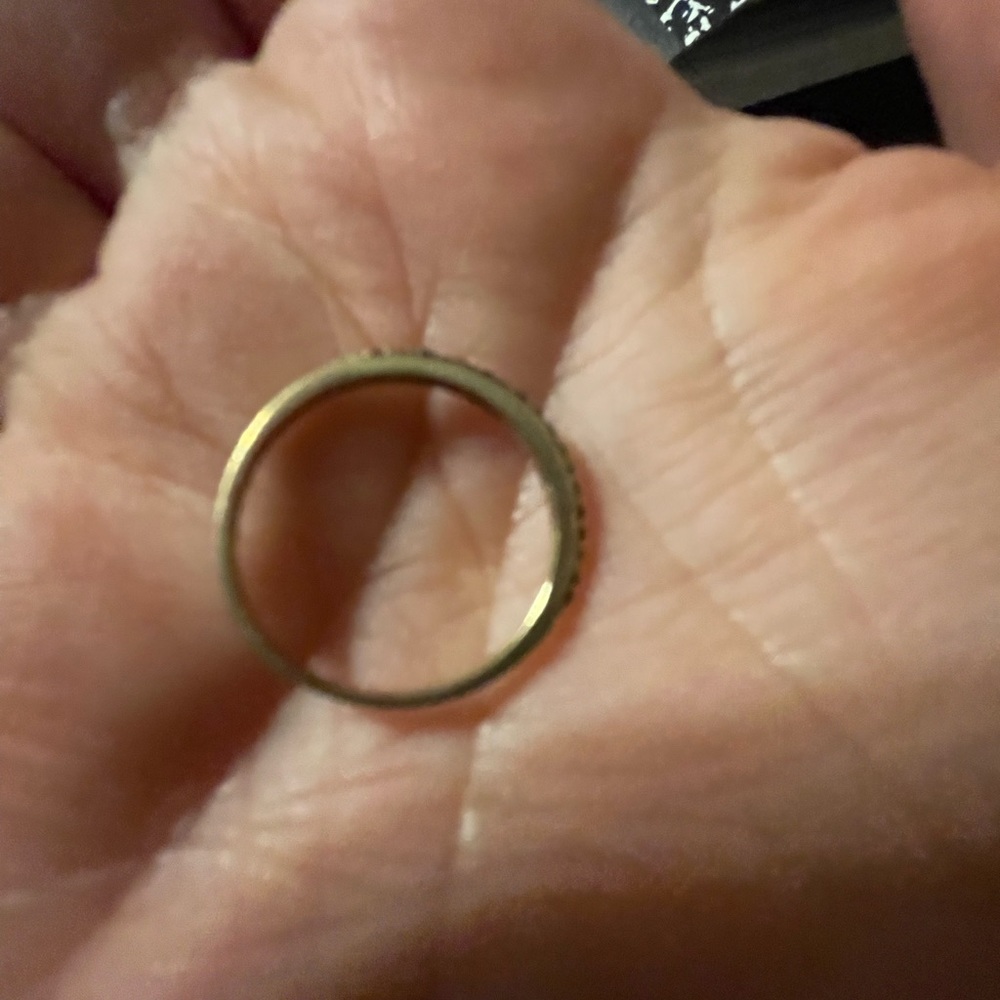 Wedding ring set size 6, 10k gold.